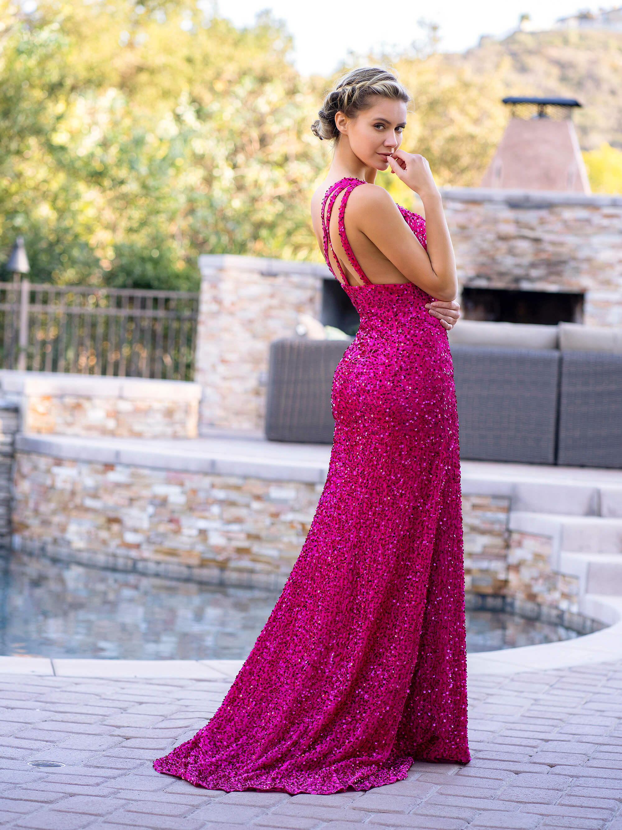 Fuchsia Cinderella Divine CD331 Mermaid Prom Long Dress for $349.99 – The  Dress Outlet
